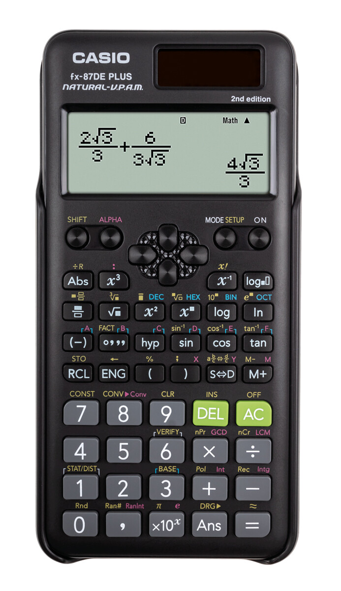 Casio Fx 87 De Plus Gleichungen Lösen Casio FX87DE Plus Schulrechner natürliches Display - Refresh FX 87 DE