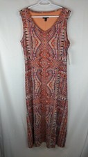 Tribal Maxi Tank Dress, Fiesta, Women's Large