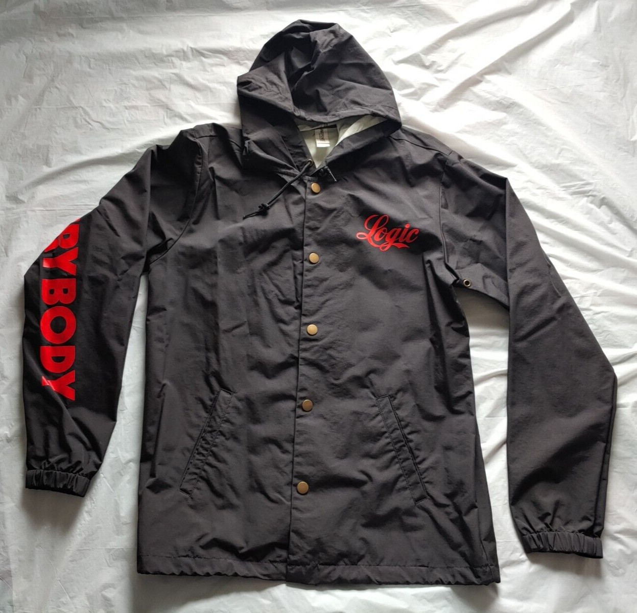 Logic Everybody Tour Button-Down Rain Jacket / Co… - image 1
