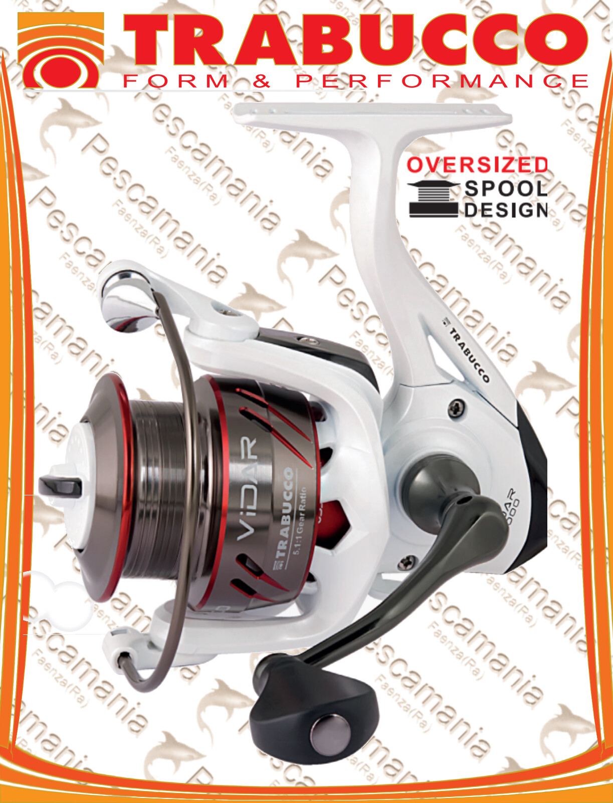 Mulinello Trabucco VIDAR 3000 oversized spool spinning bolo feeder