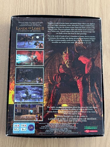 Westwood Lands of Lore 2 PC CD-ROM - Boxed & Working -👽👾Retro Gift Idea👾👽 - Afbeelding 9 van 24