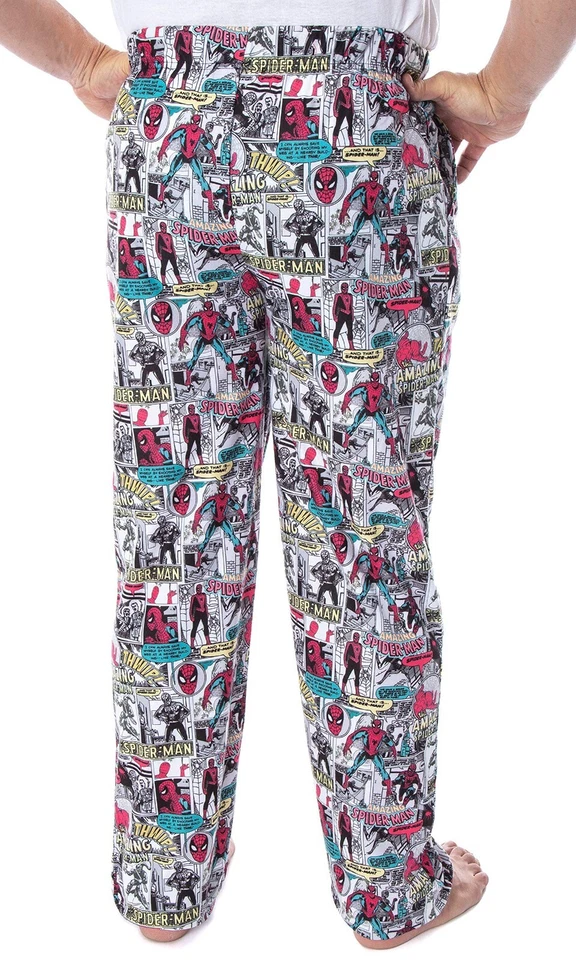 Marvel Men's Spiderman Vintage Comic Book Amazing Spider-Man Adult Sleep Large - Image 3 of 4