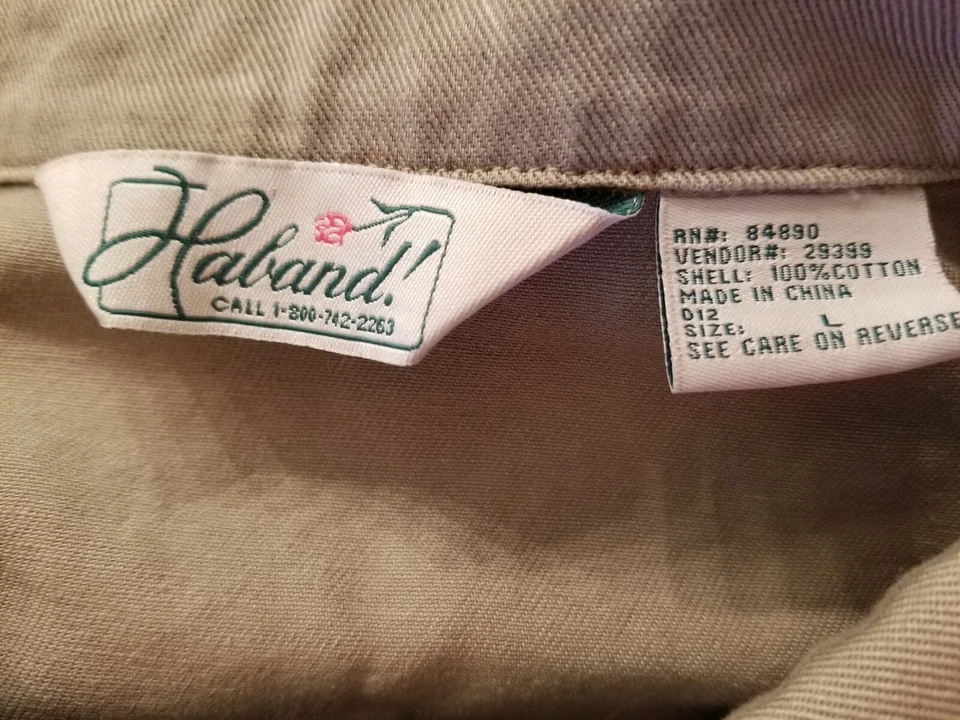 Abrigo Chaqueta Mujer Haband Talla L Grande Gris Azul Marrón Jean Foto 2 de 4