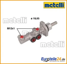 Brake Master Cylinder Metelli 05-1117 for Skoda Fabia I VW Polo