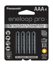 Panasonic Eneloop Pro 4 AAA High Capacity Effective Batteries Ni-MH Rechargeable