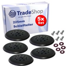 5x Kletteller Stützteller 225mm für Flex Giraffe WST 700 VV, WST 700 VV Plus
