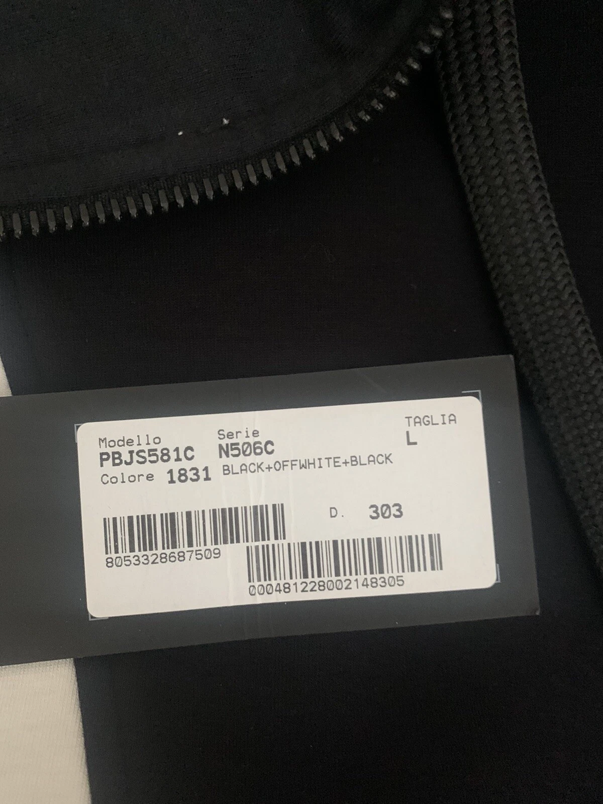 OFF WHITE Felpa felpa con cappuccio Neil Barrett nuova con etichette taglia L Pit Pit 24 autentica esclusiva Harrods