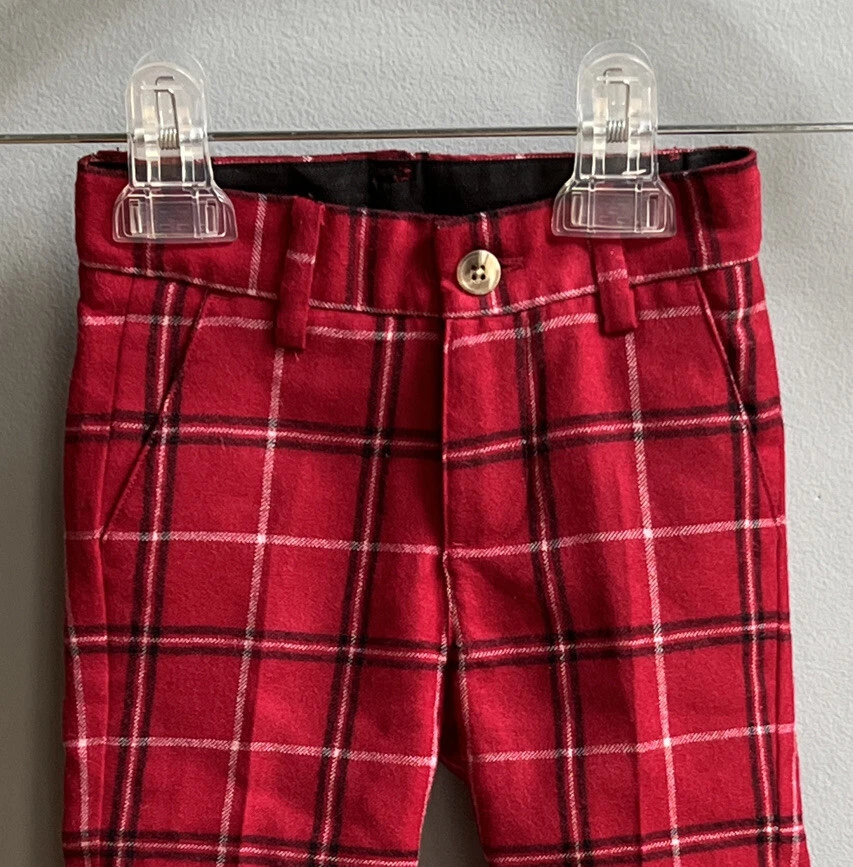 Boys red hotsell plaid pants