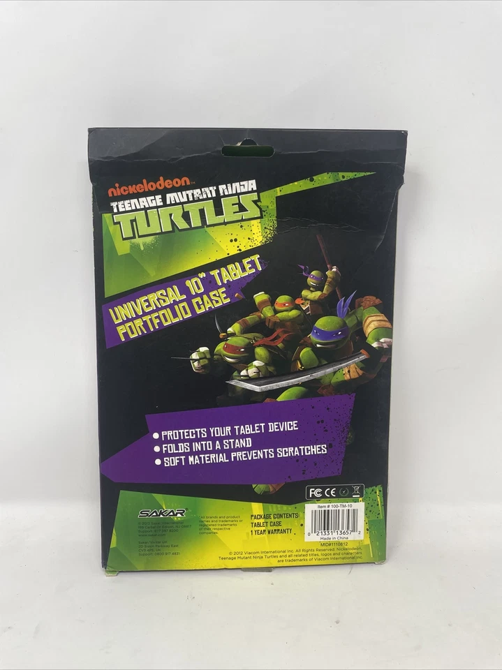 Teenage Mutant Ninja Turtles 10" Universal Tablet Portfolio Case Nickelodeon - Image 2 of 4