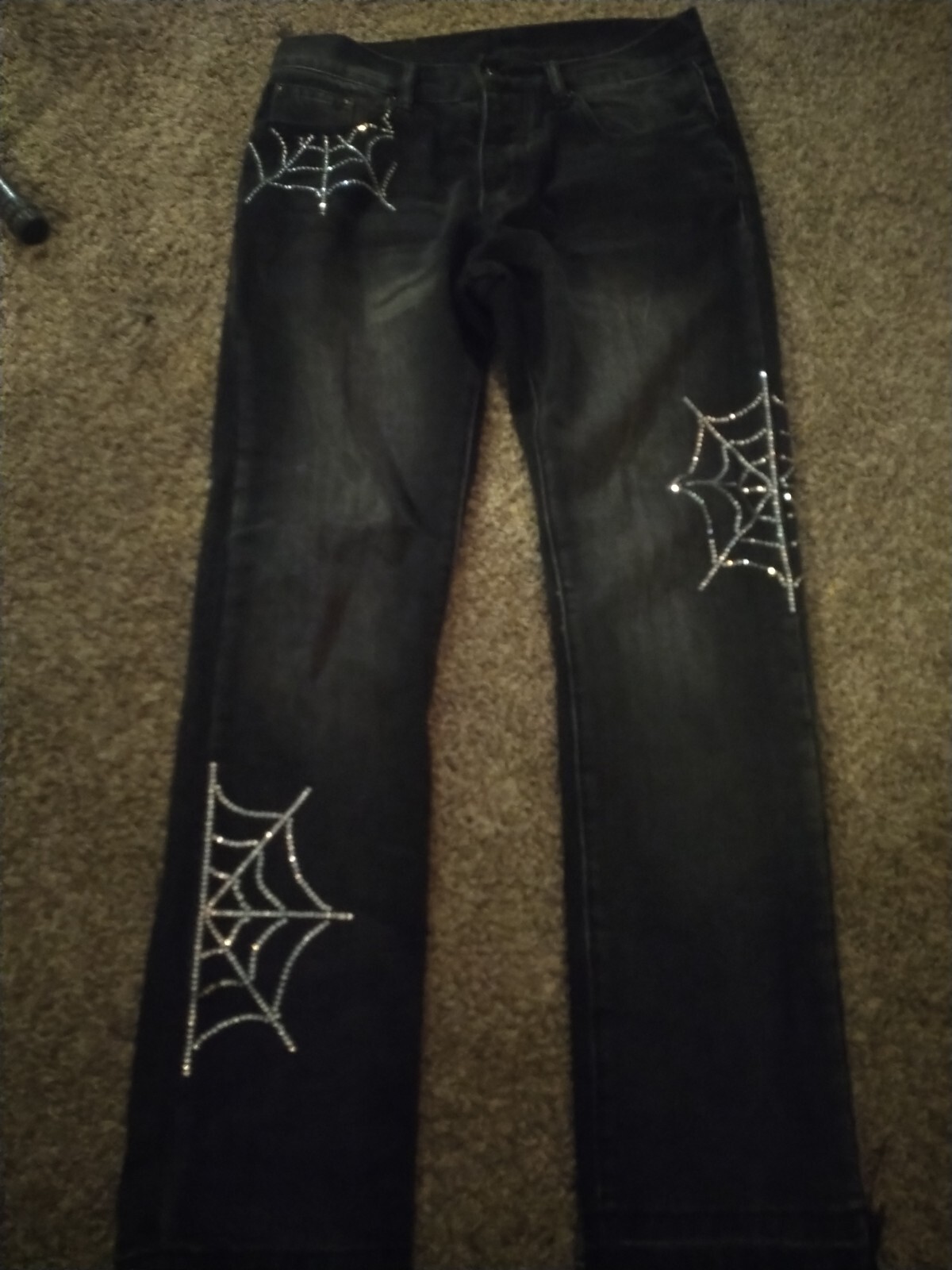 Spiderweb Design For MNML Men’s Patchwork Black J… - image 1