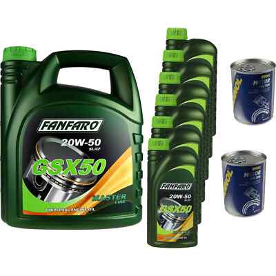 10L Motoröl FANFARO GSX 50 20W-50 2x MANNOL Motor Doctor ADDITIV