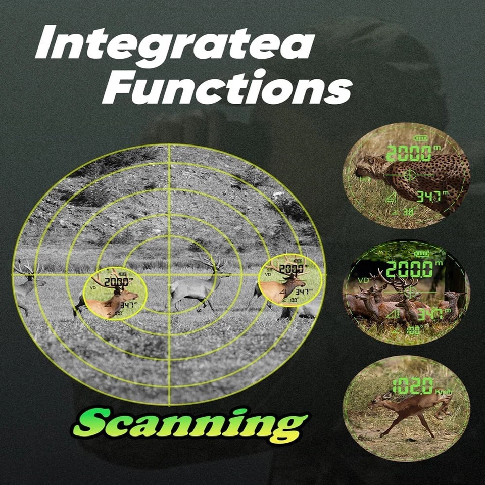 Entfernungsmesser Jagd 1100M Winkel und horizontalem Abstand 6x Vergrößerung - Bild 3 von 4