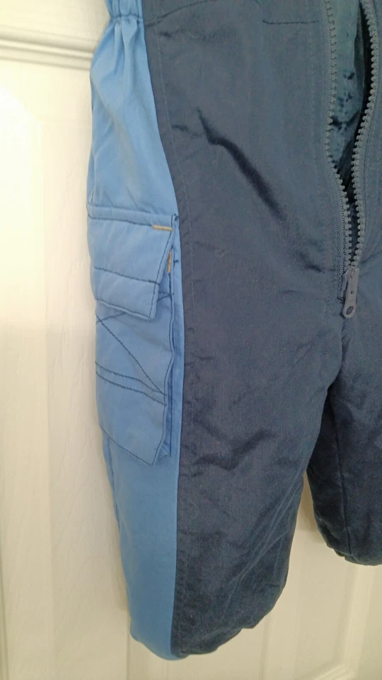 Niños Niños Niñas Okie-Dokie Azul Dos Tonos Babero Esquí Nieve 12M Exterior Foto 3 de 4