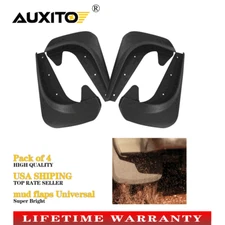 Universal Car Mud Flaps Splash Guards for Front or Rear (Hardware Included) 4pcs