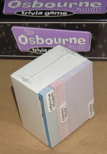 The Osbourne Family Trivia Game Parts - Factory Sealed Trivia Cards 2002 Fundex - Picture 4 of 5