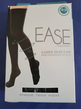 Therafirm Ease Black Gradient Compression Thigh Highs 20-30 mmHg Size M