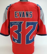 DARRYNTON EVANS Signed Tennessee Titans Custom Jersey (Beckett Witness Certified