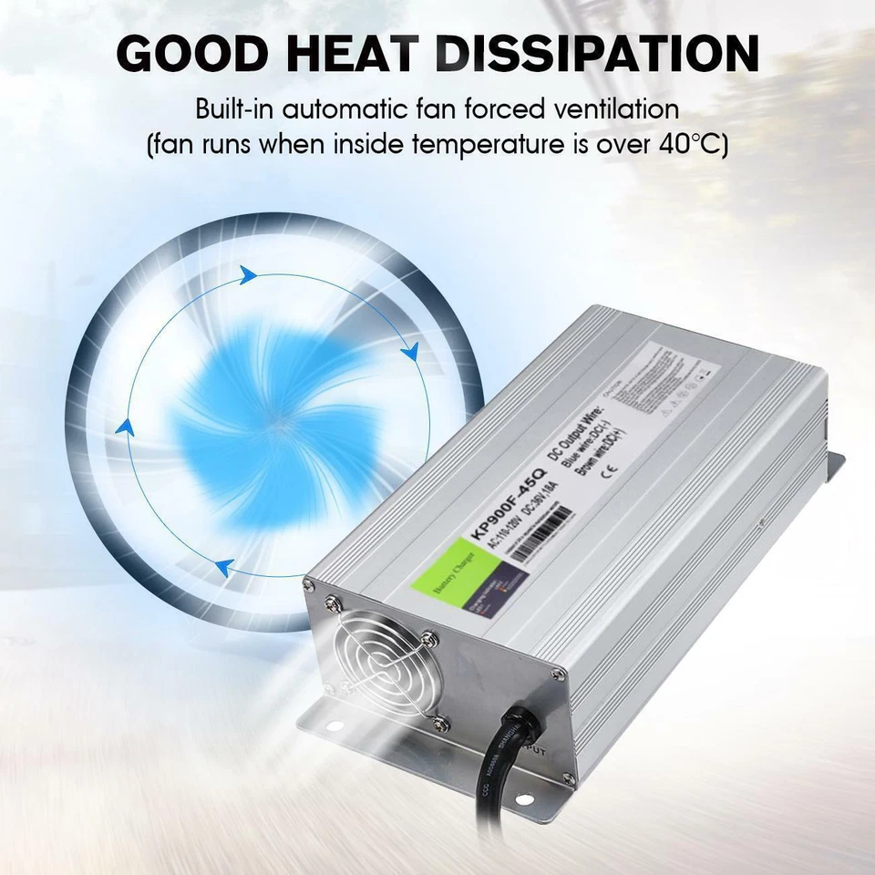 Cargador de batería de carro de golf 36 voltios 18 amperios para Ez Go Club Car EZgo TXT Yamaha EE. UU. Foto 4 de 4