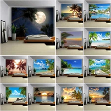 3D Large seascape Tapestry Backdrop Wall Hanging Bedroom Bedspread Wall Art Gift