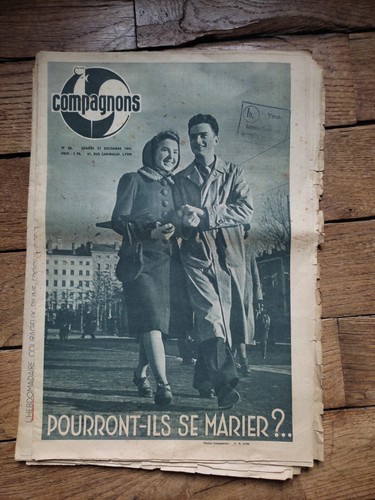 1941, JOURNAL VICHYSTE,"COMPAGNONS",WW2,OPERA DE LYON,ZEICHNUNGEN VON BEN,LES ALPES