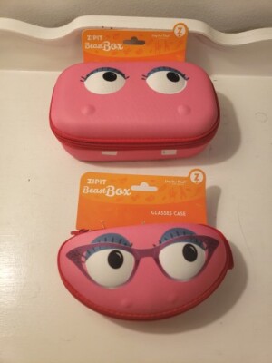 Zipit Beast Hard Pencil Storage Box & Glasses Case Matching Set....