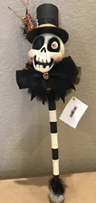 Bethany Lowe Leeann Kress Halloween Skeleton Wand Rattle—Retired