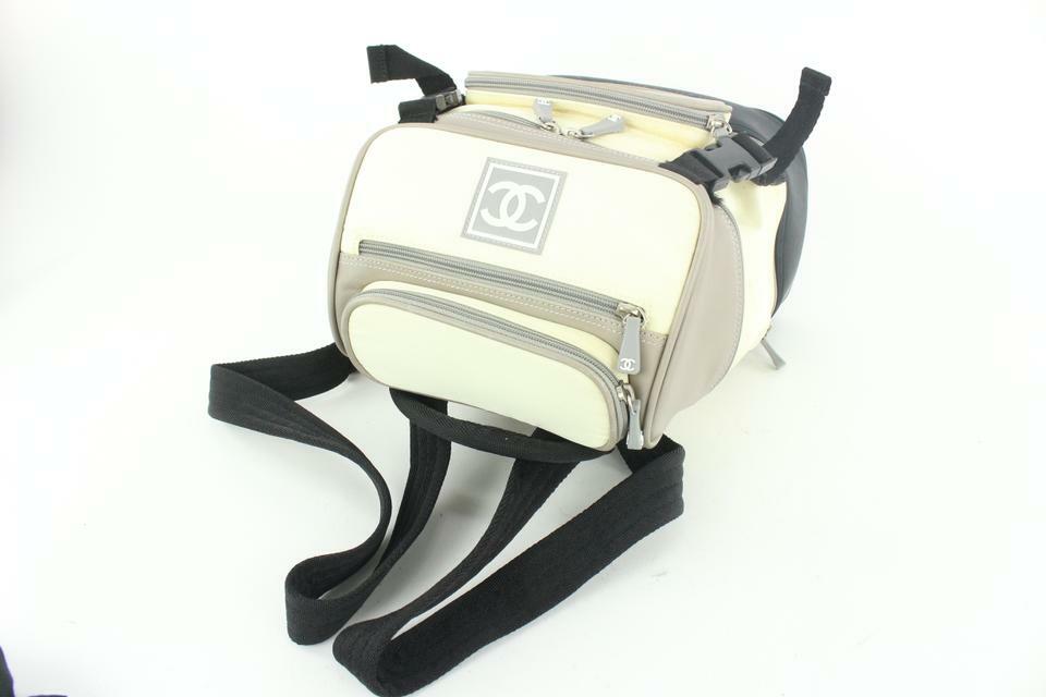 Chanel Grey Black CC Logo Sports Backpack 322cas517 | eBay display picture 2