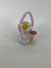 RARE Vintage Russ Easter Bunny Springtime Tote-a-Longs Plush Tiny Purse Purple