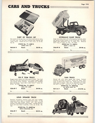 1955 PAPER AD Buddy L Toy Hydraulic Dump Truck Remco Loud Speaker ...