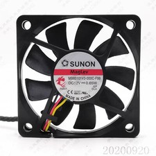 SUNON MB60101V3-000C-F99 12V 0.65W 6cm 3-Wire Slim  Silent Cooling Fan