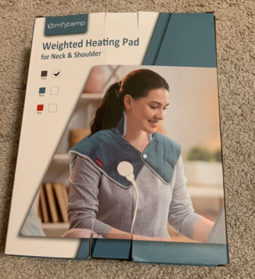Comfytemp Gray Weighted Heating Pad for Neck & Shoulders Electric