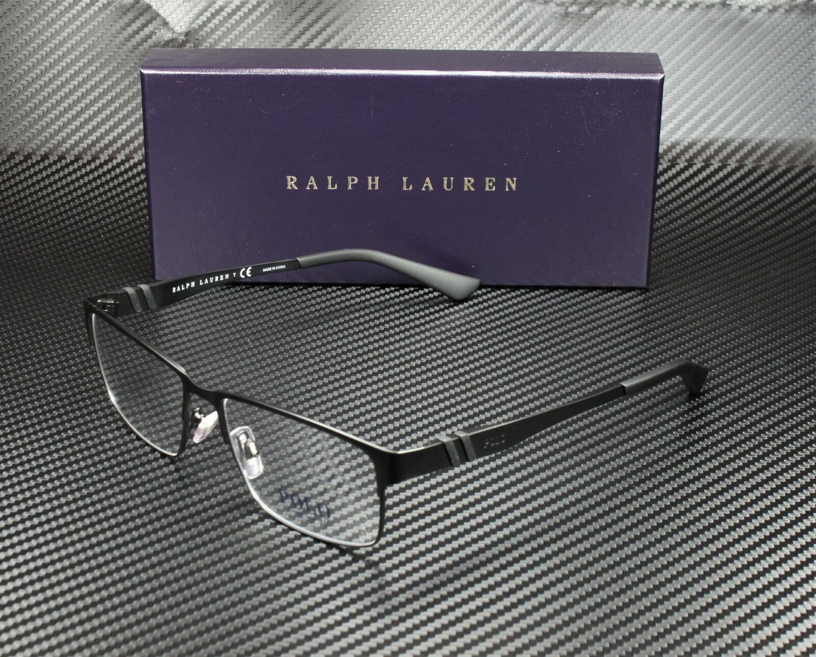 RALPH LAUREN POLO PH1147 9038 Matte Black Demo Lens 56 mm Men's Eyeglasses
