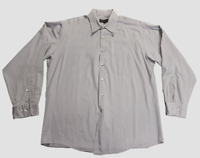 Perry Ellis Portfolio Men Dress Light Purple Shirt Size 16 1/2 34/35
