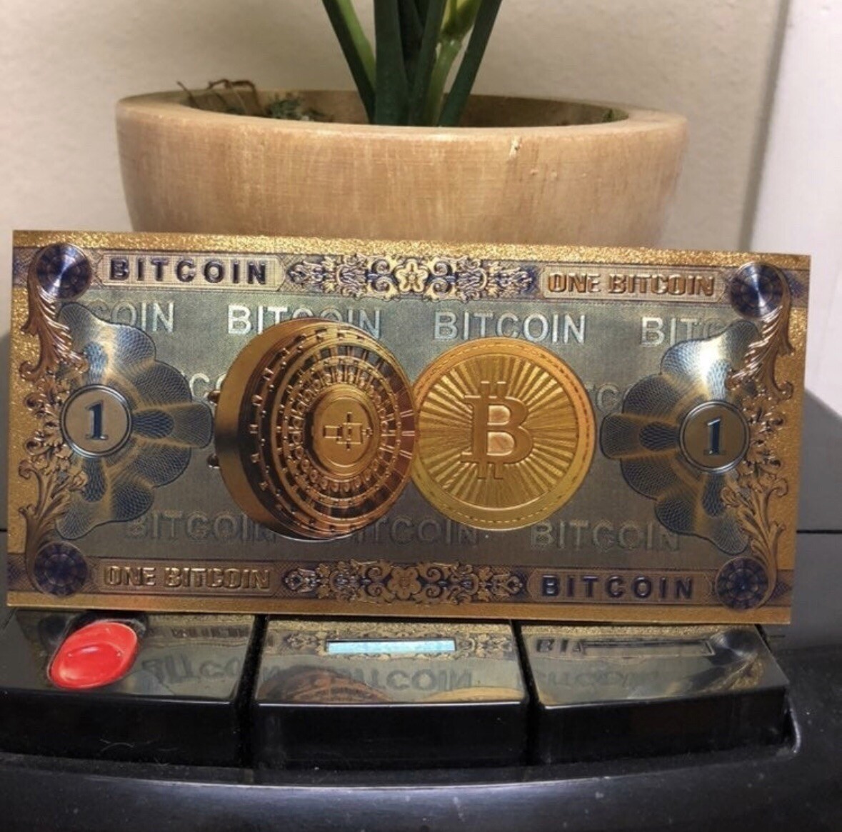 24k Gold Foil Plated Bitcoin Cryptocurrency Collectible Banknote | eBay