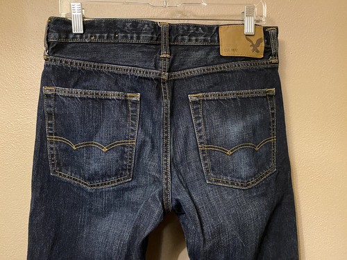 Men’s American Eagle Slim Straight Jeans Size 30 X 30 Actual 31 X 28.5 - Picture 6 of 12