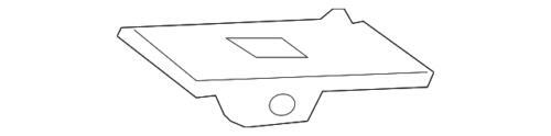 Carcasa de interruptor lateral derecho para Ford Explorer 2006-2010 (P/N 6L2Z-14524-CBD)