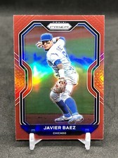 2021 Prizm Javier Baez TIER II RED PRIZM SSP #107 CHICAGO CUBS! NEW YORK METS!📈