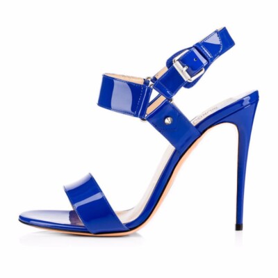 Women's Shoes Peep Toe High Heels Sandals Buckle Strap Stiletto Work Career