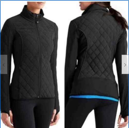 Athleta Upside Quilt Zip Up Track 