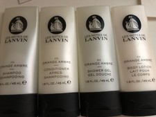 Lanvin-Orange Ambre Citrus Shampoo/Conditioner/Shower Gel/Body Lotion 1.5 fl oz