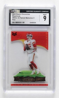 2021 Panini Chronicles Magnitude Red 86/199 Patrick Mahomes II CGC 9 Mint 4f5