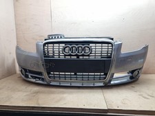 AUDI A4 MK3 8E B7 4DR FRONT BUMPER SILVER SEE DAMAGE