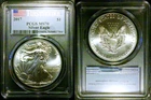 2017 $1 AMERICAN SILVER EAGLE PCGS MS70 PCGS FIRST STRIKE LABEL!