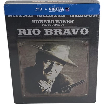 Rio Bravo 1959 Blu-ray SteelBook Débossé Édition Limitée John Wayne Region Libr - Photo 1/4