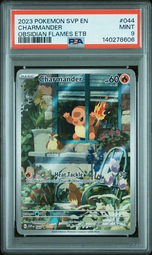 2023 POKEMON SVP EN-SV BLACK STAR PROMO #044 CHARMANDER PSA 9