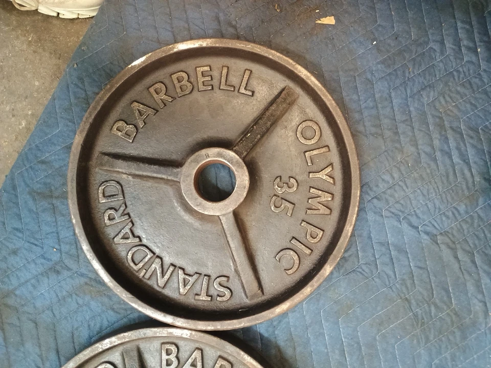 Ivanko M. Series 35lb Olympic weight plates “Unbranded”. Rare, Vintage. - Image 2 of 4