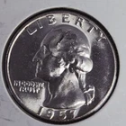 1957 Washington Quarter TYPE B REVERSE FS-901 BU Uncirculated 90% Silver Coin