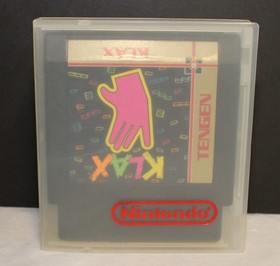 KLAX Cartridge Manual Storage box Nintendo Entertainment System NES Tested WORKS