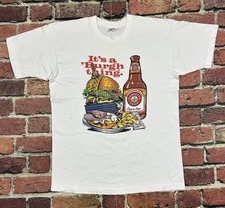 Vintage Iron City Beer Pittsburgh T Shirt Single Stitch It's A Burgh Thing XL