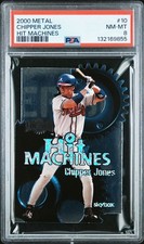 Chipper Jones 2000 Skybox Metal Hit Machines #10 Atlanta Braves PSA 8
